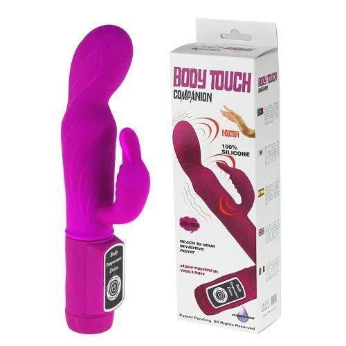 Вибратор с клиторальным стимулятором "Body touch"- силикон от компании Секс шоп "More Amore" - фото 1