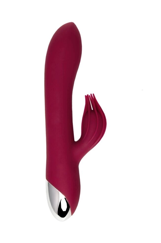 Вибратор с клиторальным стимулятором L'EROINA by TOYFA Sangra бордовый 20,5 см. от компании Секс шоп "More Amore" - фото 1