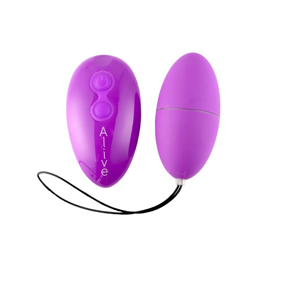 Виброяйцо Magic Egg фиолетовый с пультом ДУ от Alive от компании Секс шоп "More Amore" - фото 1