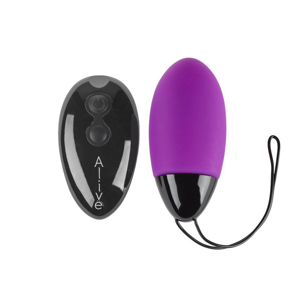 Виброяйцо Magic Egg MAX  фиолетовое с пультом ДУ от Alive от компании Секс шоп "More Amore" - фото 1