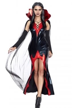 Виниловый костюм "Графиня ночи" размер XL от компании Секс шоп "More Amore" - фото 1