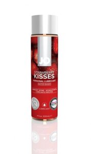 Вкусовой лубрикант "Клубника" JO Flavored Strawberry Kiss 4 oz - 120 мл.