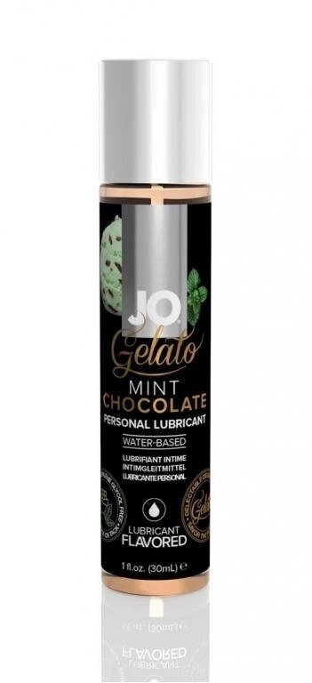 Вкусовой лубрикант "Мятный шоколад" / JO Gelato Mint Chocolate 1oz - 30 мл. от компании Секс шоп "More Amore" - фото 1