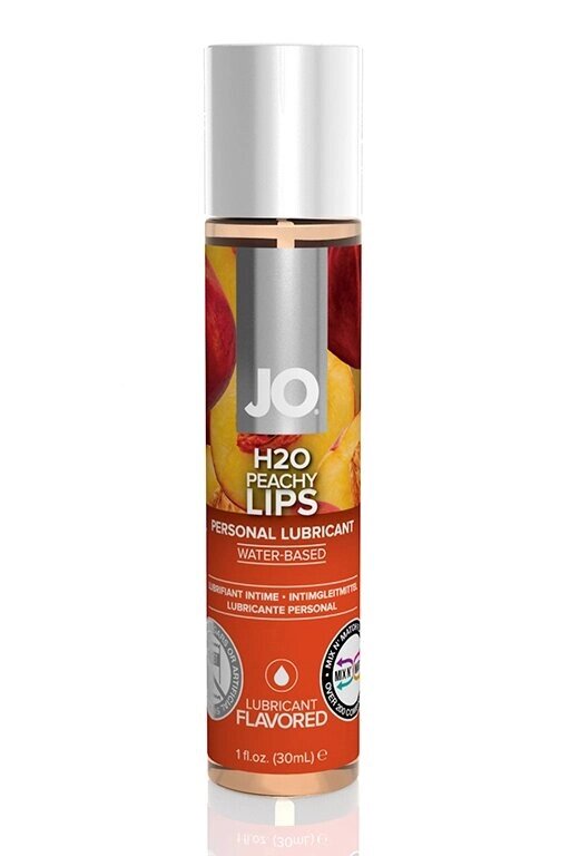 Вкусовой лубрикант "Сочный персик" / JO Flavored Peachy Lips 1oz - 30 мл. от компании Секс шоп "More Amore" - фото 1