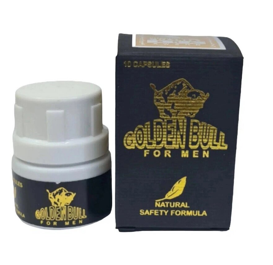 Возбуждающий препарат для мужчин "Golden bull" (10 таблеток) от компании Секс шоп "More Amore" - фото 1