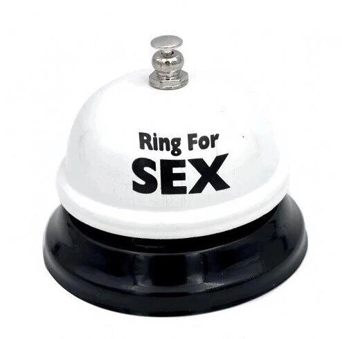 Звонок настольный "Ring for a sex" белый от компании Секс шоп "More Amore" - фото 1