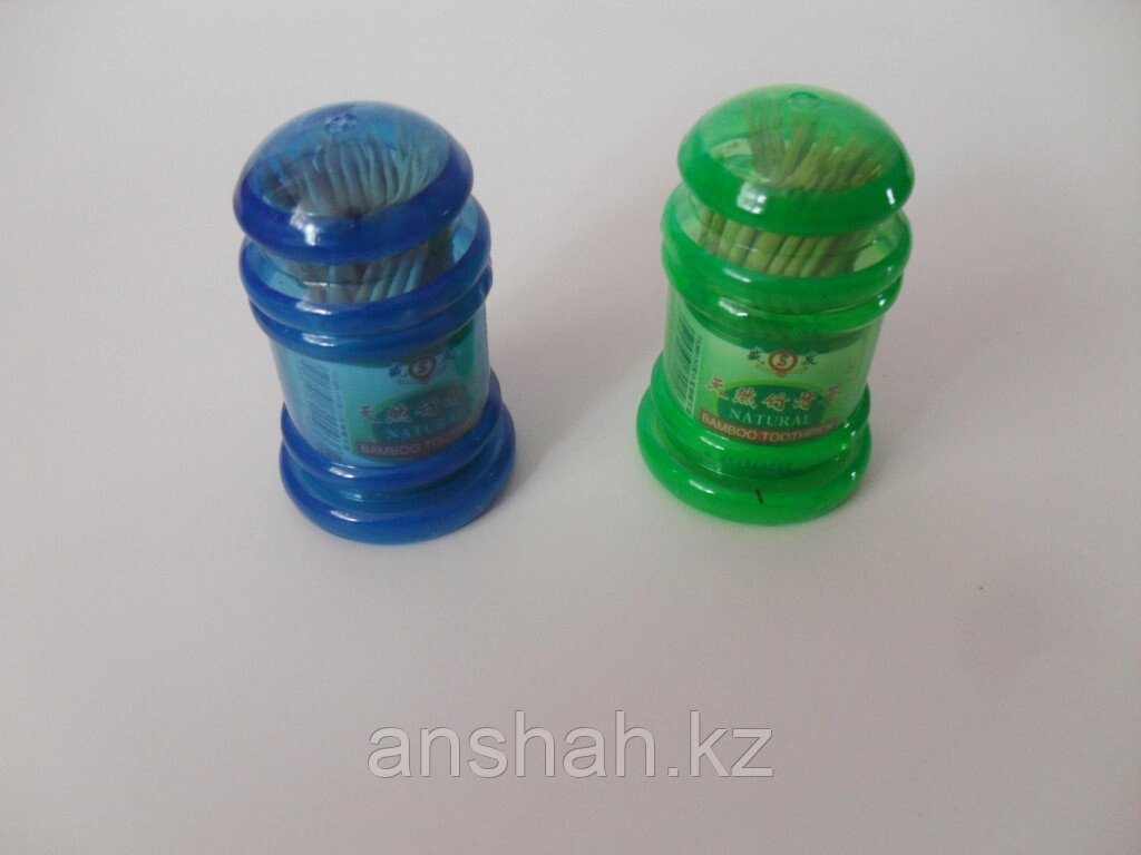 Бамбуковые зубочистки "ТА-53", разные цвета от компании ИП Оптовая компания Anshah - фото 1