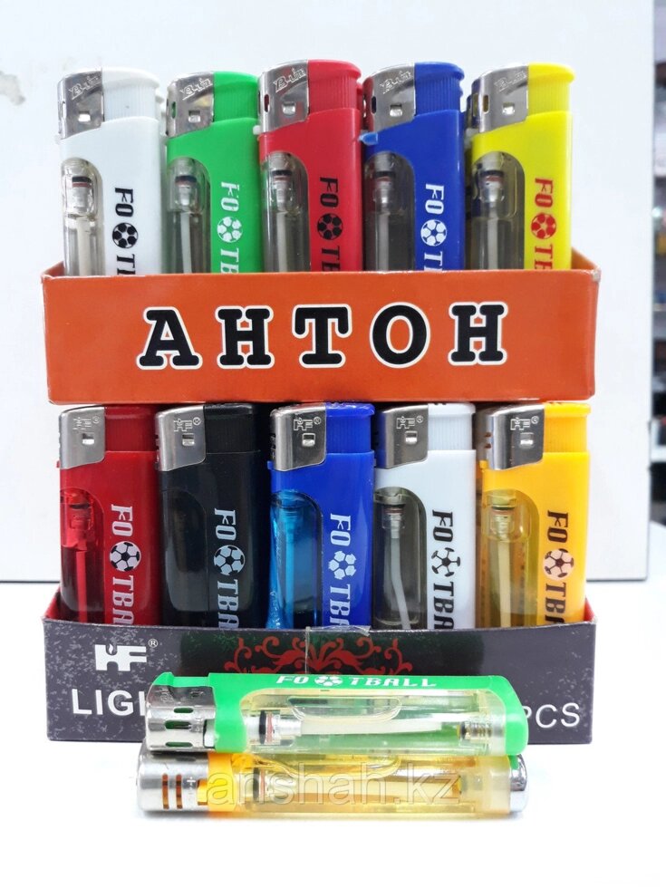 Маленькая зажигалка с фонариком «Антон» вес 10 кг (1000 шт) от компании ИП Оптовая компания Anshah - фото 1