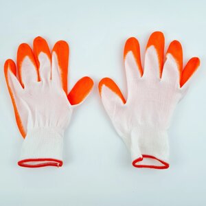 Прорезиненные перчатки, оранжевые в Алматы от компании ИП Оптовая компания Anshah