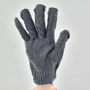Хозяйственные перчатки Х/Б, серые, тонкие в Алматы от компании ИП Оптовая компания Anshah