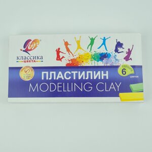 Пластилин Луч Modelling Clay 6 цветов (40 шт)