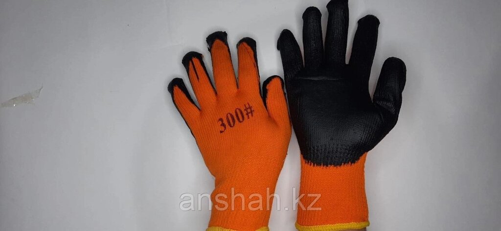 Плотные прорезиненные перчатки 300#, (не оригинал) от компании ИП Оптовая компания Anshah - фото 1