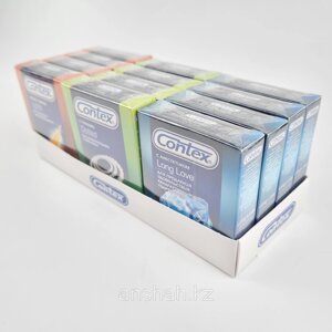 Презервативы "Contex", 3 разных вида, 3 шт в пачке
