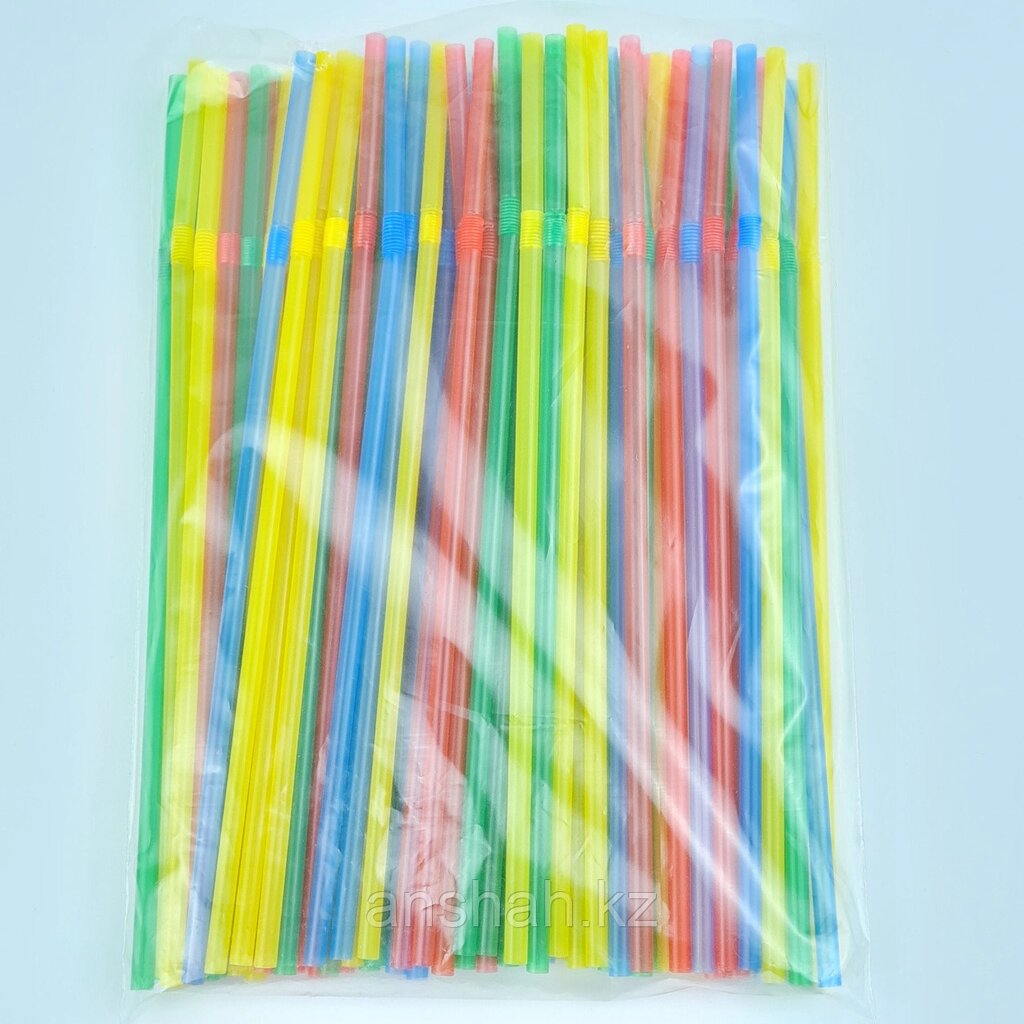 Трубочки для холодных напитков, 24 см, разные цвета от компании ИП Оптовая компания Anshah - фото 1