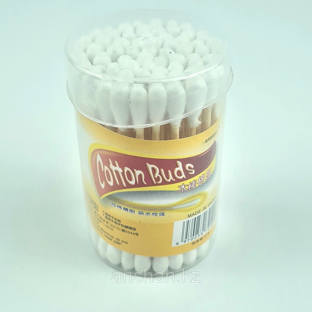 Ватные палочки "Cotton Buds", маленькая баночка от компании ИП Оптовая компания Anshah - фото 1