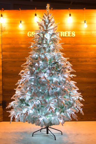 Искусственная елка заснеженная световая Форесто премиум 2.4 м