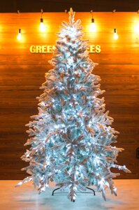 Искусственная елка заснеженная световая Россо премиум 2,4 м