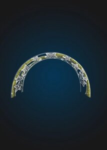 Световая арка Звезды в мишуре - 3D GR