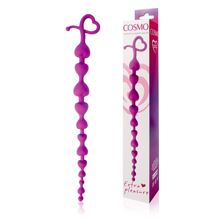 Анальная цепочка, фиолетовая (28 см) от компании Оптовая компания "Sex Opt" - фото 1