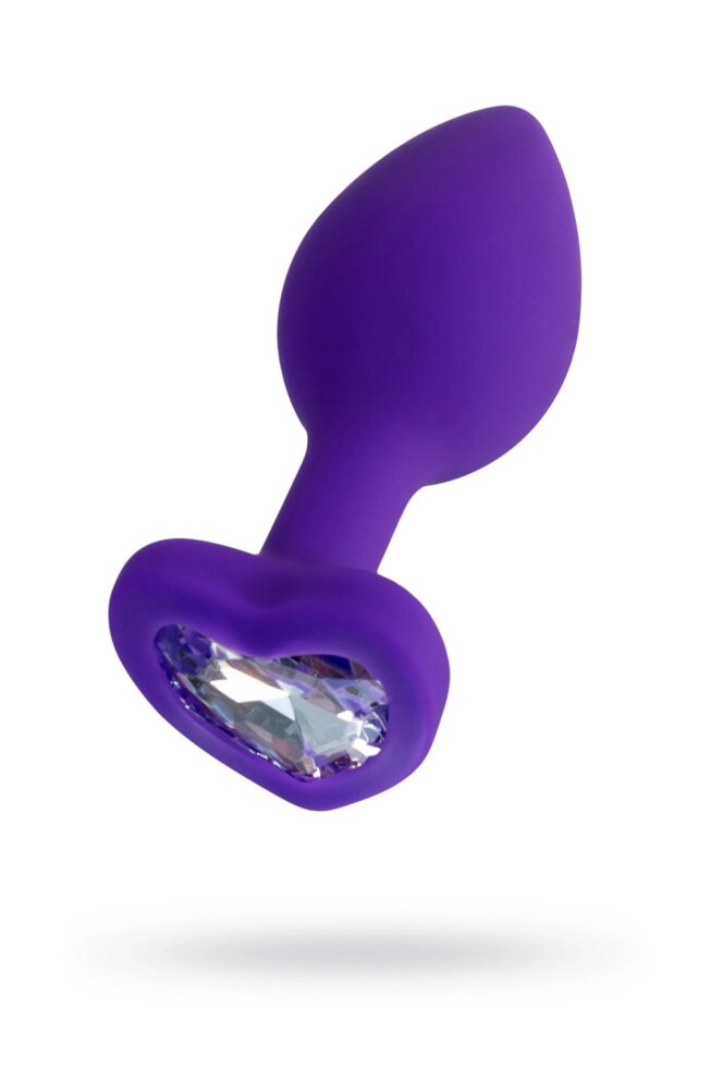 Анальная втулка ToDo by Toyfa Diamond Heart фиолетовая от компании Оптовая компания "Sex Opt" - фото 1