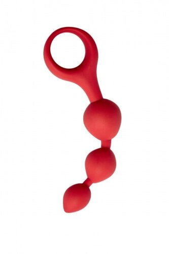 Анальные шарики Moons, 3 x 13 см , цвет бордовый от компании Оптовая компания "Sex Opt" - фото 1