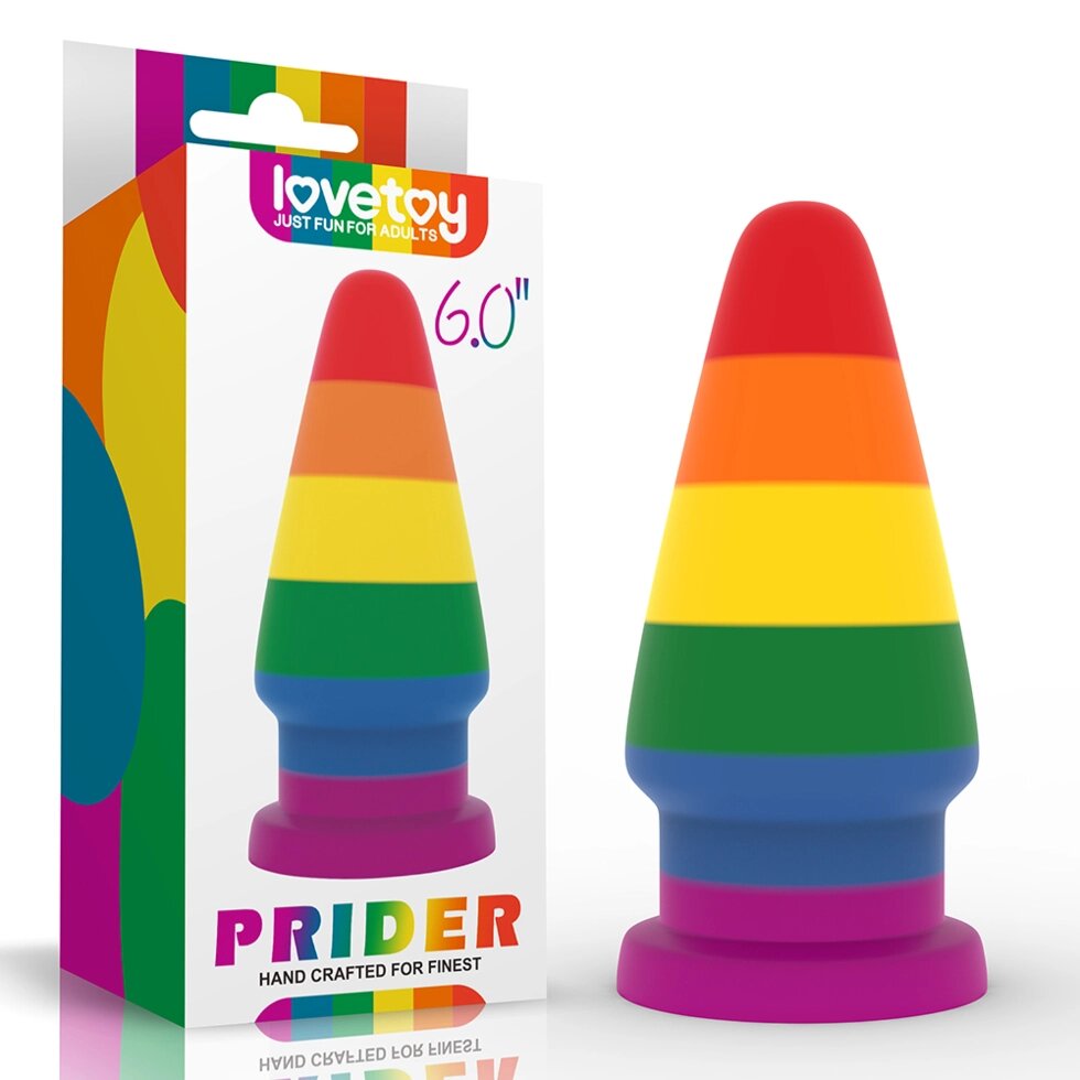 Анальный плаг Prider (15,5*6,5) от компании Оптовая компания "Sex Opt" - фото 1
