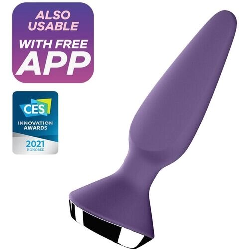 Анальный плаг с вибрацией Satisfyer Plug-ilicious 1 purple от компании Оптовая компания "Sex Opt" - фото 1
