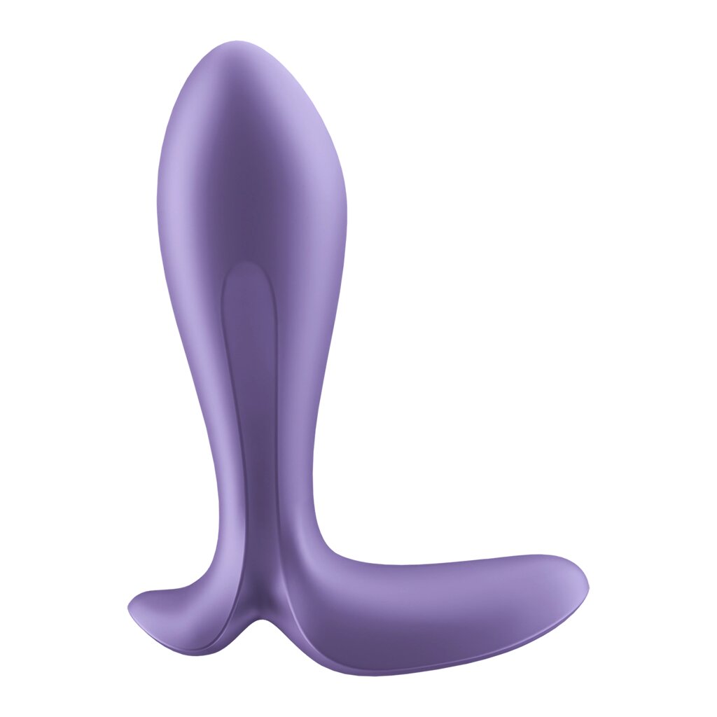 Анальный виброплаг Satisfyer Intensity Plug фиолетовый (Connect App) от компании Оптовая компания "Sex Opt" - фото 1