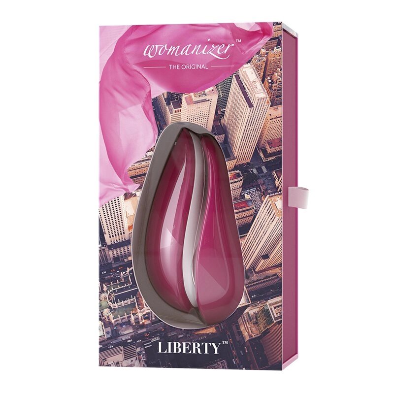 Бесконтактный клиторальный стимулятор Womanizer Liberty розовый от компании Оптовая компания "Sex Opt" - фото 1