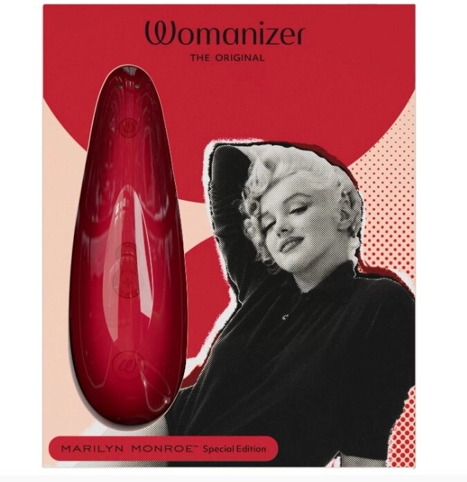 Бесконтактный клиторальный стимулятор Womanizer Marilyn Monroe ярко-красный от компании Оптовая компания "Sex Opt" - фото 1