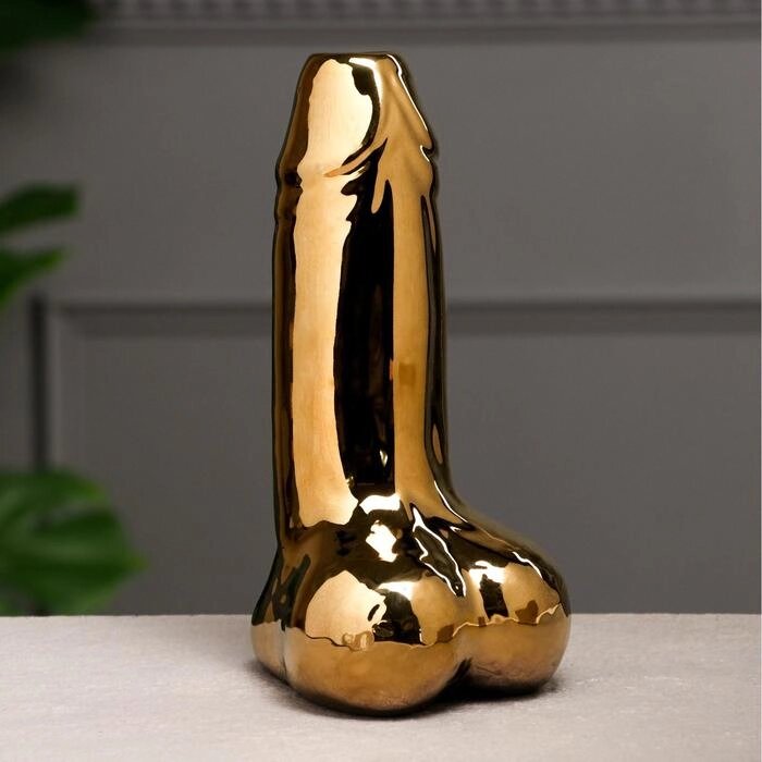 Бокал "Достоинство", золотистый, 21 см от компании Оптовая компания "Sex Opt" - фото 1