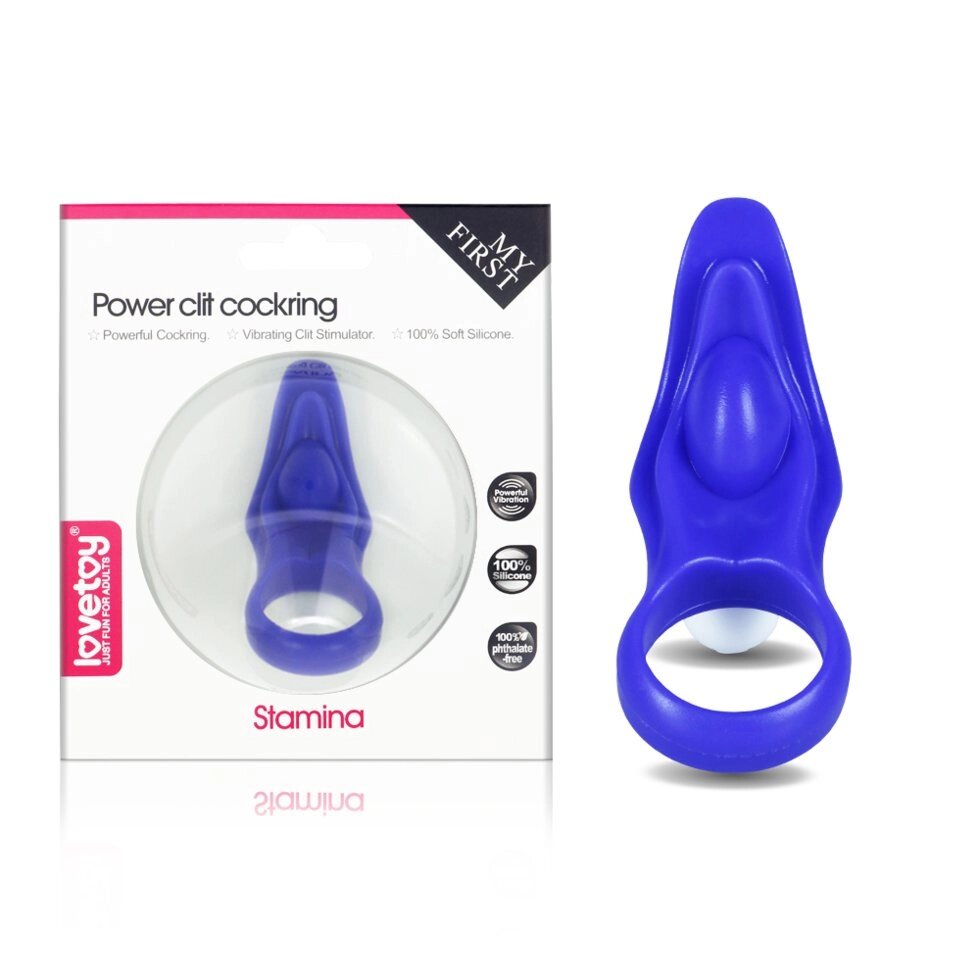 Эрекционное кольцо с вибрацией Power Clit от компании Оптовая компания "Sex Opt" - фото 1