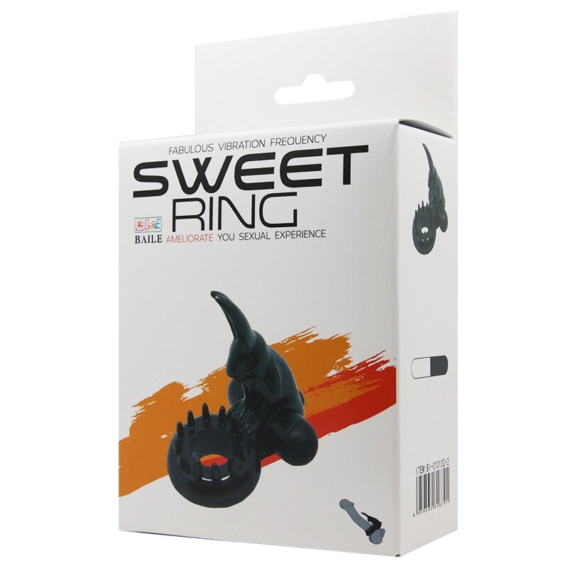 Эрекционное виброкольцо Sweet Vibrating Ring от компании Оптовая компания "Sex Opt" - фото 1