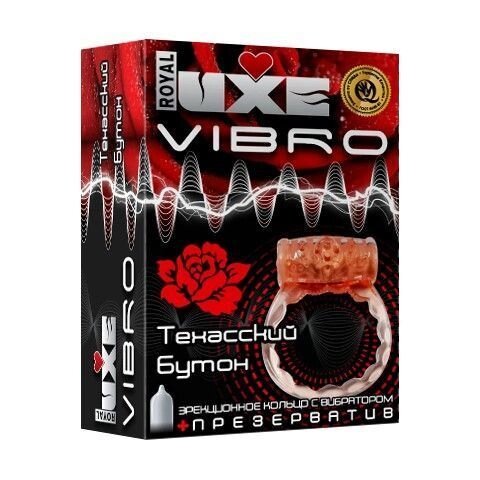 Эрекционные виброкольца Luxe VIBRO Техасский бутон от компании Оптовая компания "Sex Opt" - фото 1