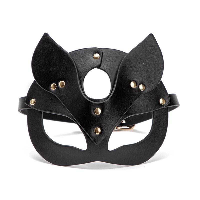 Эротическая маска с ушками (черная) от компании Оптовая компания "Sex Opt" - фото 1