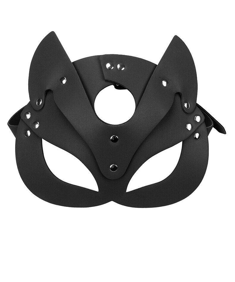 Эротическая маска с ушками, цвет чёрный от компании Оптовая компания "Sex Opt" - фото 1