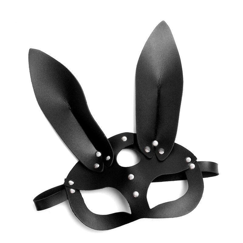 Эротическая маска "Зайка" (черная) от компании Оптовая компания "Sex Opt" - фото 1