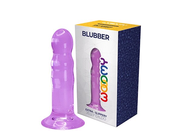Фаллоимитатор Blubber фиолетовый от WOOOMY (16* 3,5 см.) от компании Оптовая компания "Sex Opt" - фото 1