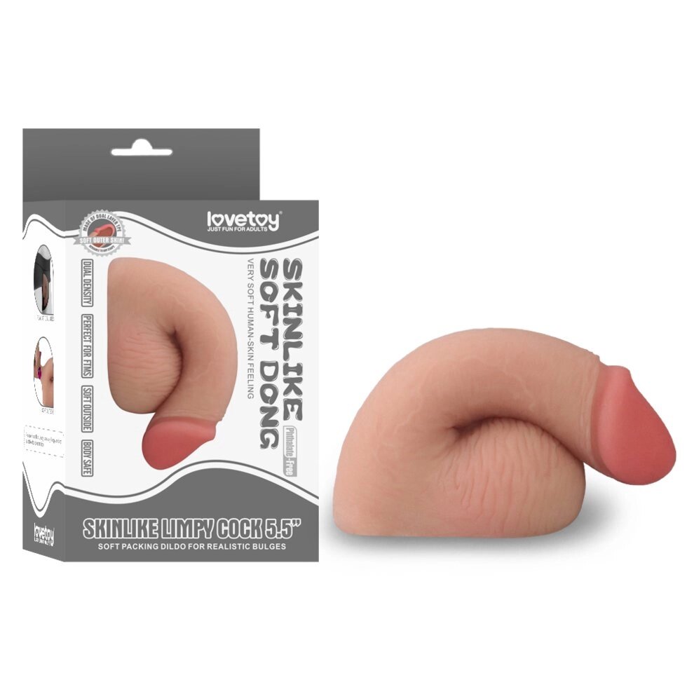 Фаллоимитатор для ношения Skinlike Limpy Cock (14 см.) от компании Оптовая компания "Sex Opt" - фото 1