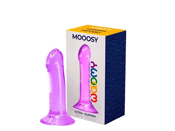 Фаллоимитатор Mooosy фиолетовый (16 * 4,5 см.) от компании Оптовая компания "Sex Opt" - фото 1