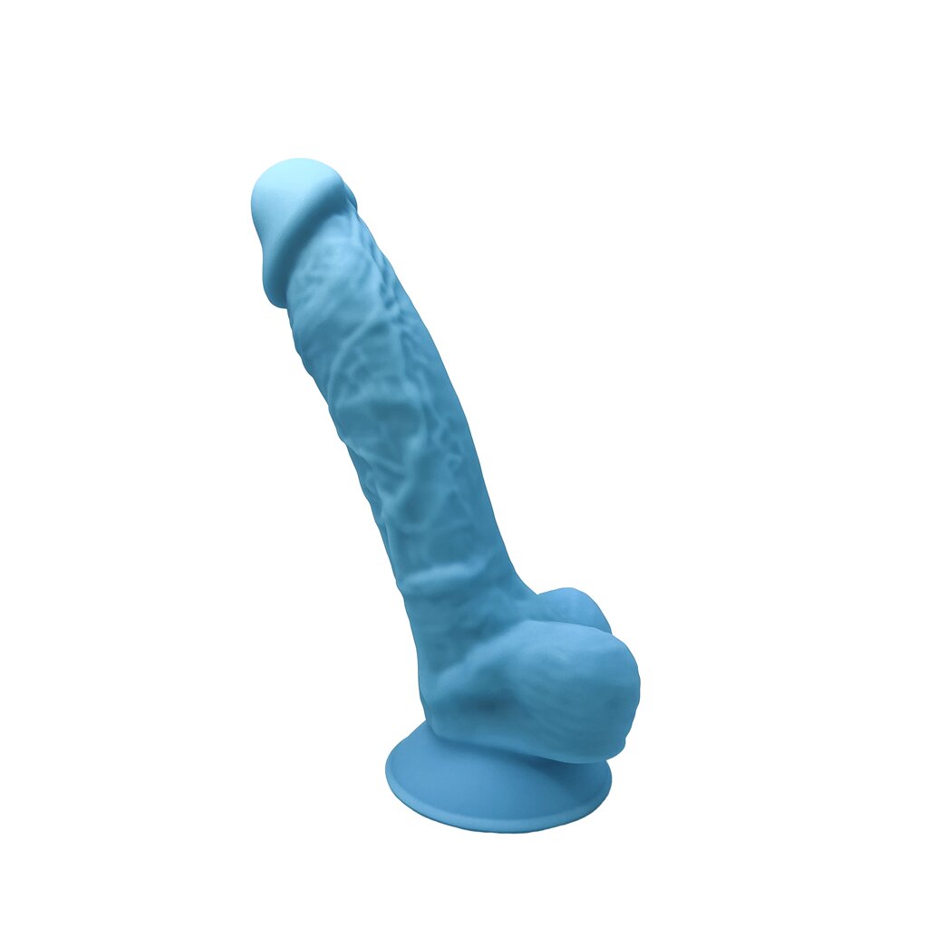 Фаллоимитатор с двойной плотностью Model 1 от SILEXD голубой (17,6*3,5 см.) от компании Оптовая компания "Sex Opt" - фото 1