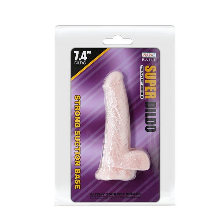 Фаллоимитатор "Super dildo" 18,8 х 4 см. от компании Оптовая компания "Sex Opt" - фото 1