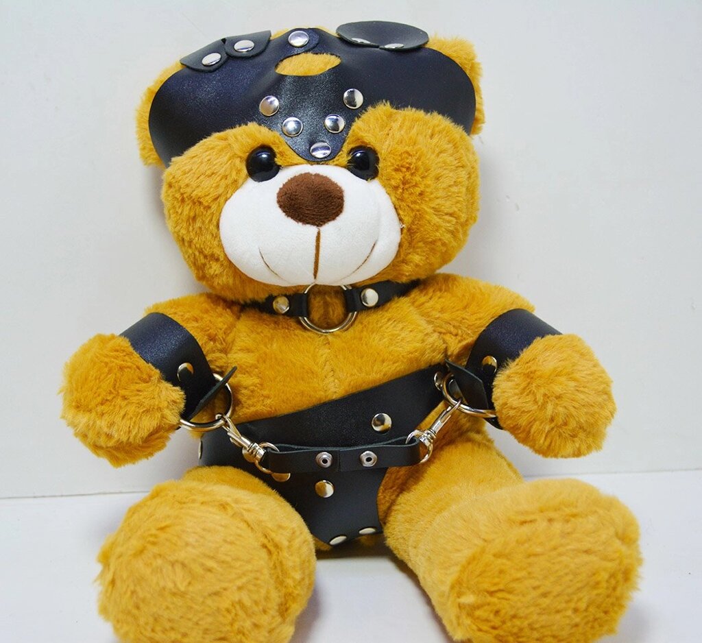 Фетиш медведь с наручниками (игрушка) от компании Оптовая компания "Sex Opt" - фото 1