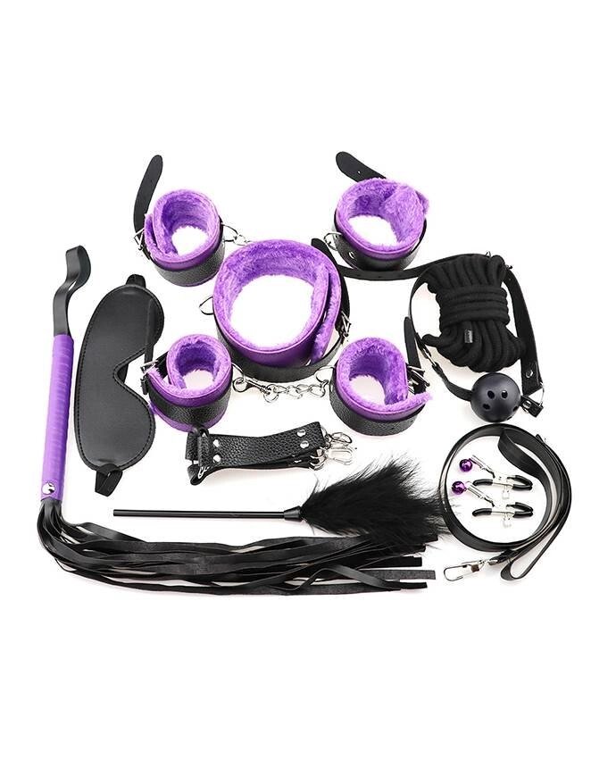 Фетиш набор Sexy Bondage Black/Purple (10) от компании Оптовая компания "Sex Opt" - фото 1