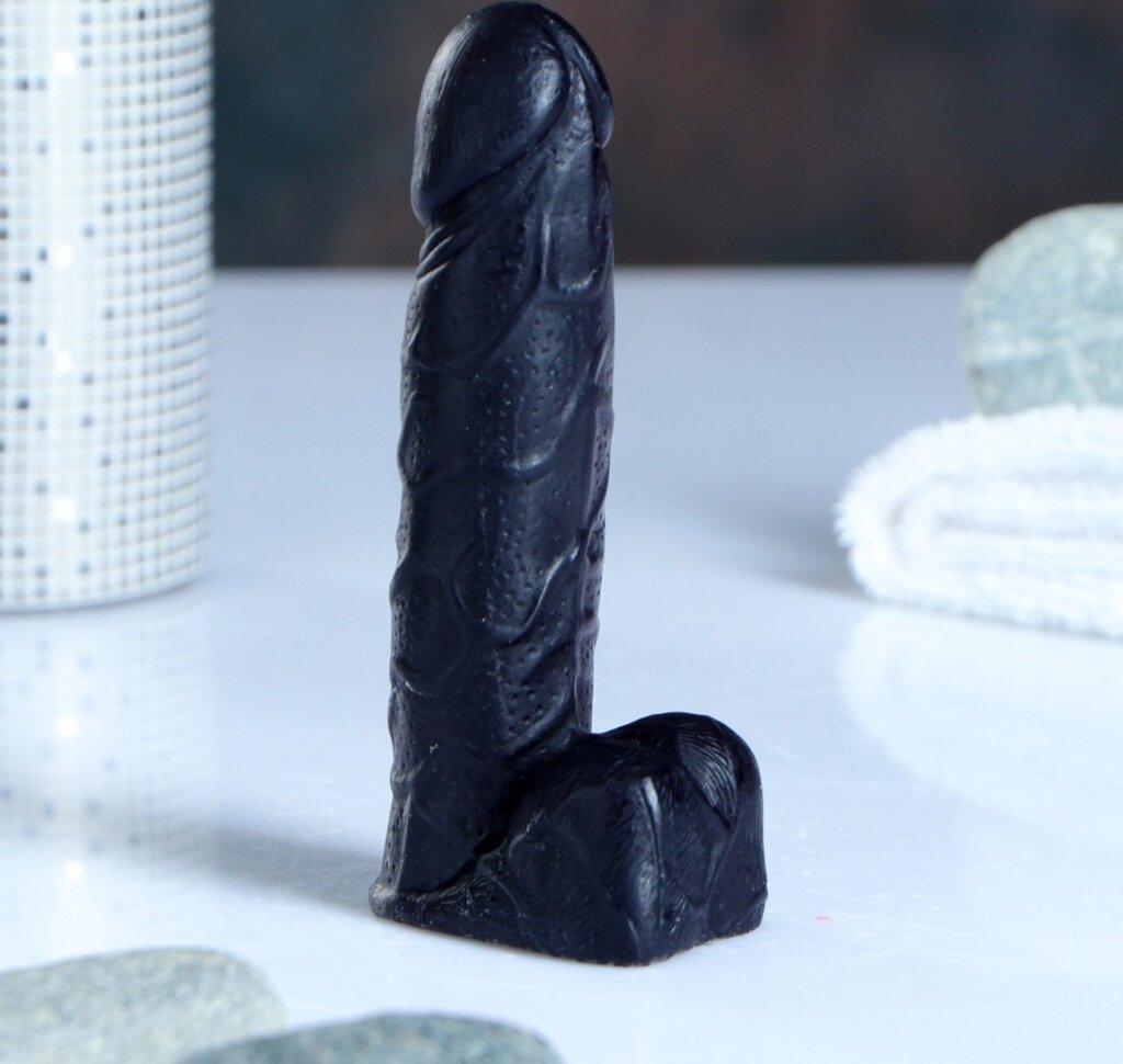 Фигурное мыло "Фаворит" чёрный, аромат Тропик, 11 см 95 г от компании Оптовая компания "Sex Opt" - фото 1