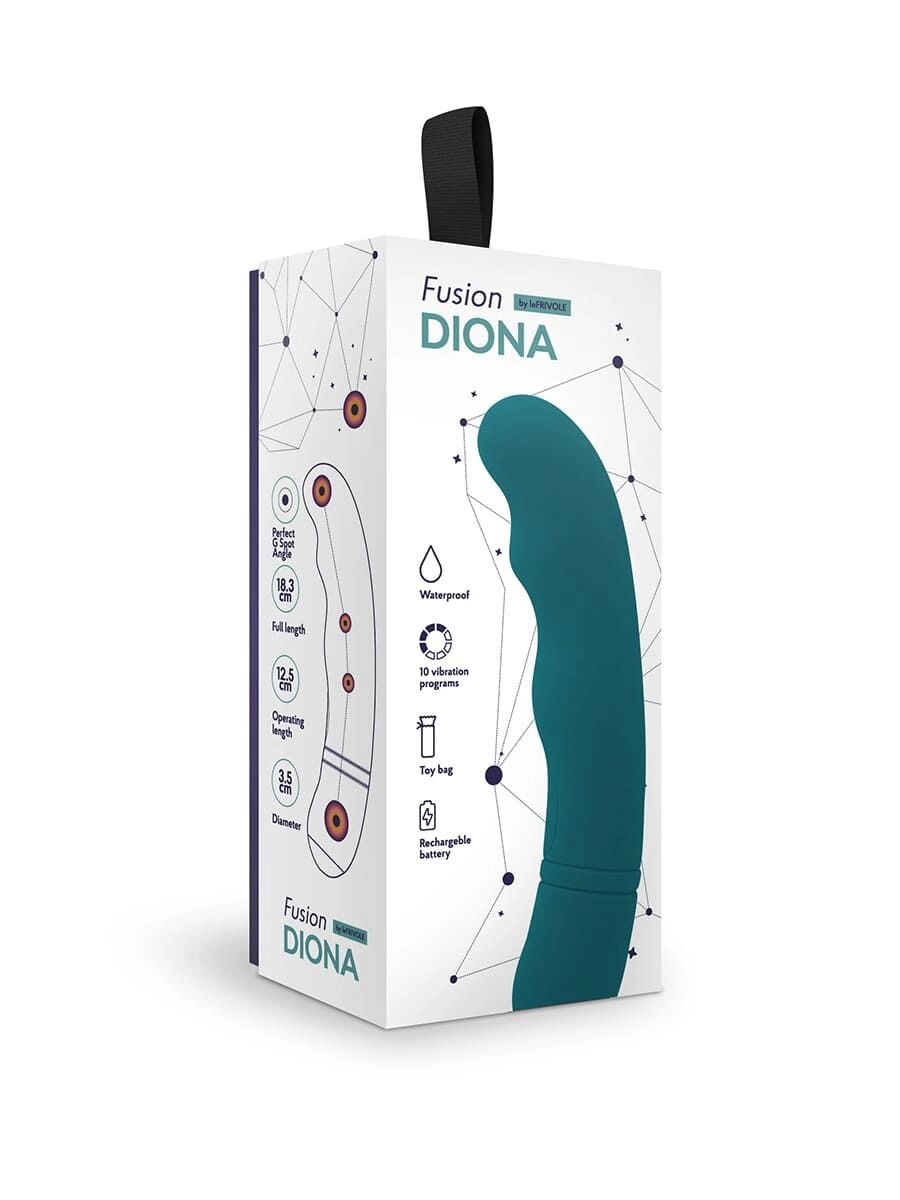 G вибратор Diona, цвет морская волна  (FUSION collection) (One Size) от компании Оптовая компания "Sex Opt" - фото 1