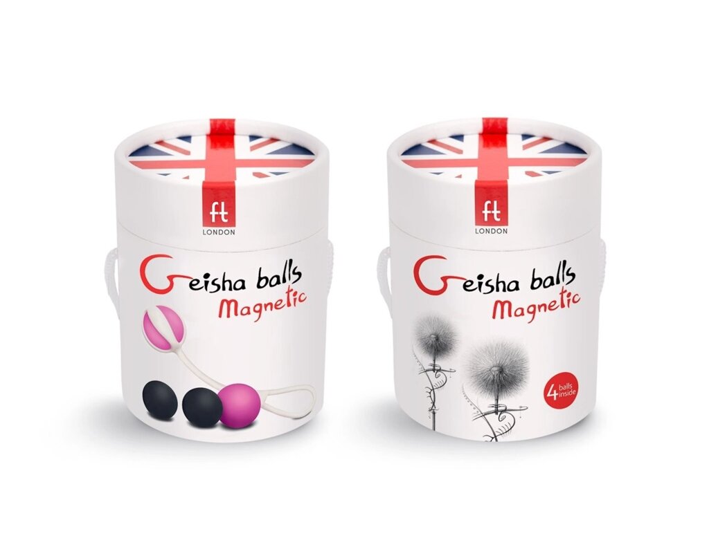 Инновационные вагинальные шарики на магнитах Geisha Balls Magnetiс - FT London от компании Оптовая компания "Sex Opt" - фото 1