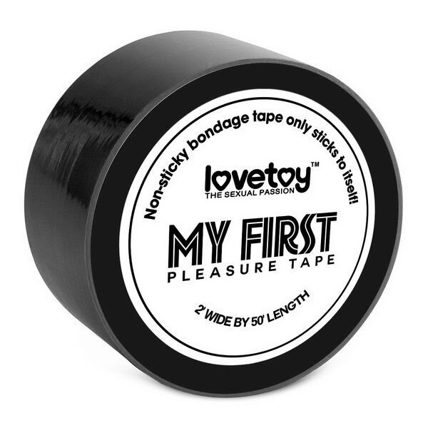 Изолента для бондажа черная - My First (15 метров) от компании Оптовая компания "Sex Opt" - фото 1