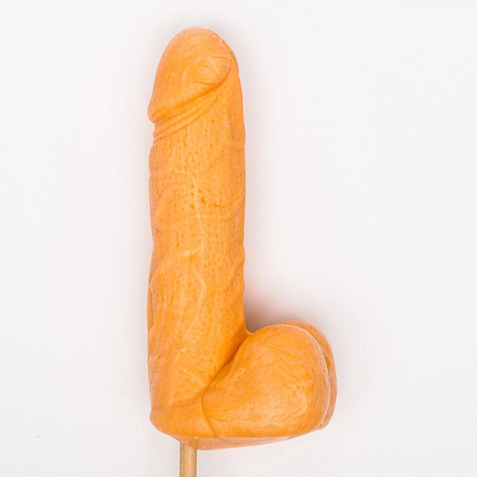 Карамель на палочке «Мега Мистер», оранжевый, 140 г от компании Оптовая компания "Sex Opt" - фото 1