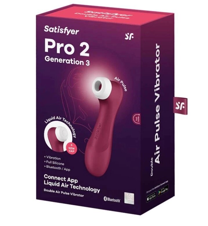 Клиторальный стимулятор Satisfyer Pro 2 Generation 3 с функцией Liquid Air и подключением к Satisfyer App от компании Оптовая компания "Sex Opt" - фото 1